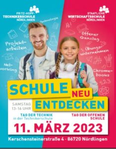 Tag der Technik / Tag der offenen Schule - Fritz-Hopf-Technikerschule und staatl. Wirtschaftsschule